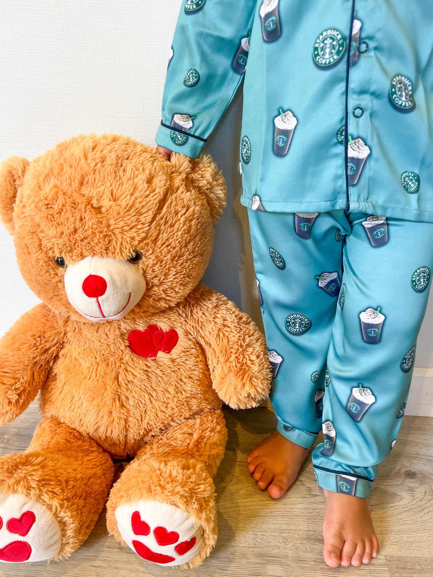 But first, starbucks pj set!